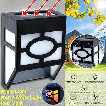 LED Solar Light Wall Mount Motion Sensor Staircase Lighting Outdoor Garden Waterproof Street Lamp - MRSLM