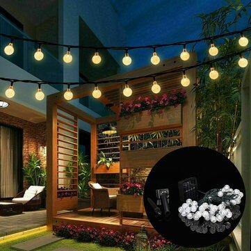 9.5M 50 LED Solar Fairy Bulb String Light 8 Modes Outdoor Indoor Garden Wedding Holiday Lamp Decor - MRSLM