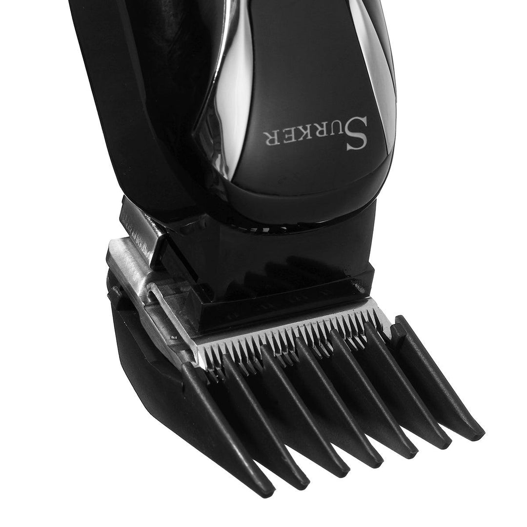 SURKER Barber Salon Electric Hair Clipper Rechargeable Trimmer Beard Body Shaver Grooming Razor LED Display Steel Blade Washable - MRSLM
