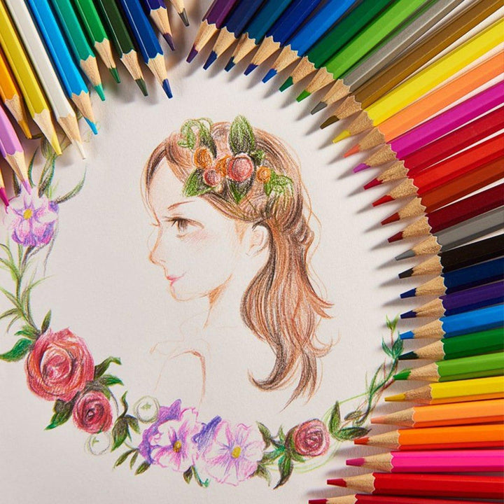 36/48 Colors Color Pencil Set Children's Painting Graffiti Environmental Friendly Non-toxic Color Pencil Art Supplies - MRSLM