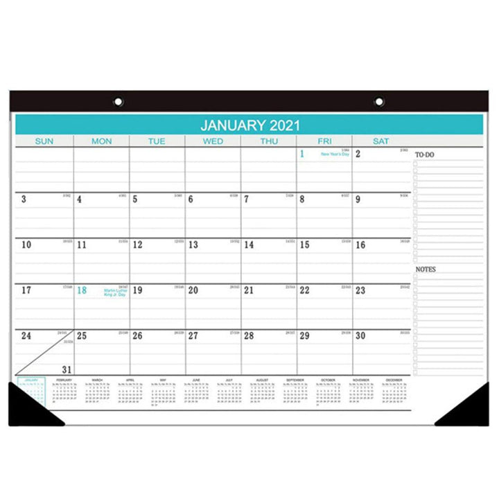 1pc 2021 English Version Desk Calendar Wall Calendar Year Planner Daily Plan for Business Office School Home Decor - MRSLM