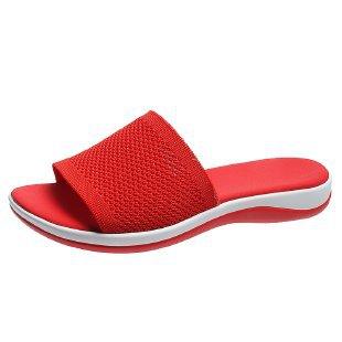 Hot Diamond Lettering Polyurethane Lightweight Platform Slippers - MRSLM