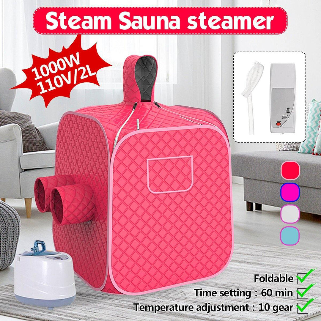 Portable Steam Sauna Spa 2L Personal Therapeutic Sauna for Slimming Detox Relaxation at Home - MRSLM