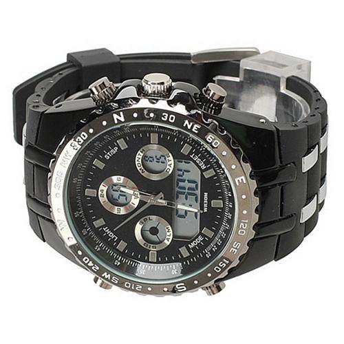 Men's Fashion Luxury Casual Multifunctional Digital Quartz Analog Sports Wrist Watch - MRSLM