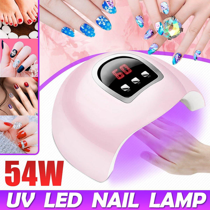 54W USB Nail Phototherapy Machine Induction Quick Dry Portable Nail Polish Glue Nail Lamp - MRSLM