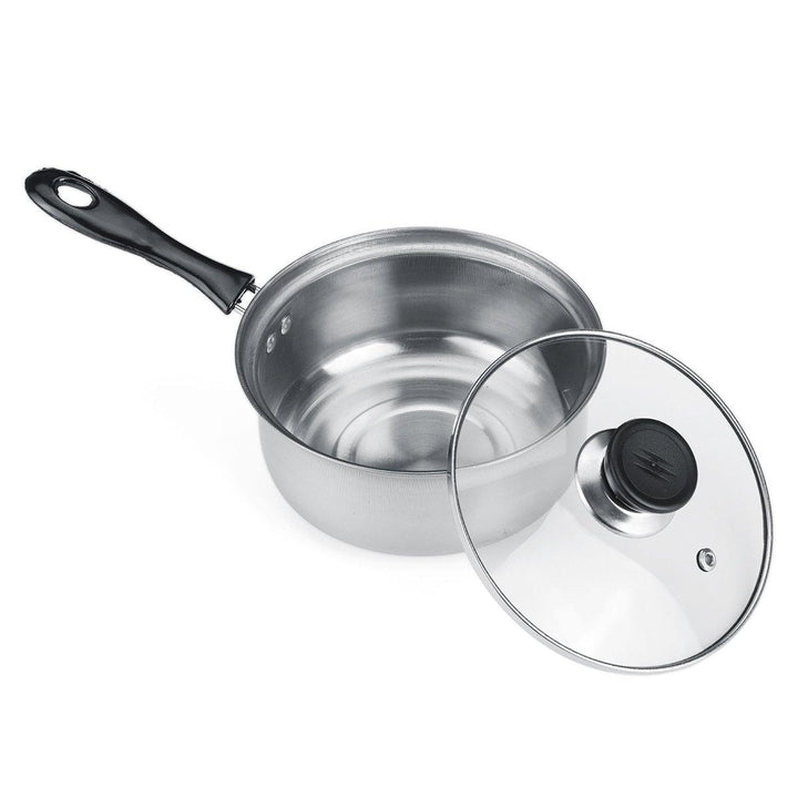 16cm Stainless Steel Steam Pot Thickening Hot Milk Pot Noodles Home Kitchen Cookware for Dinner Maker - MRSLM