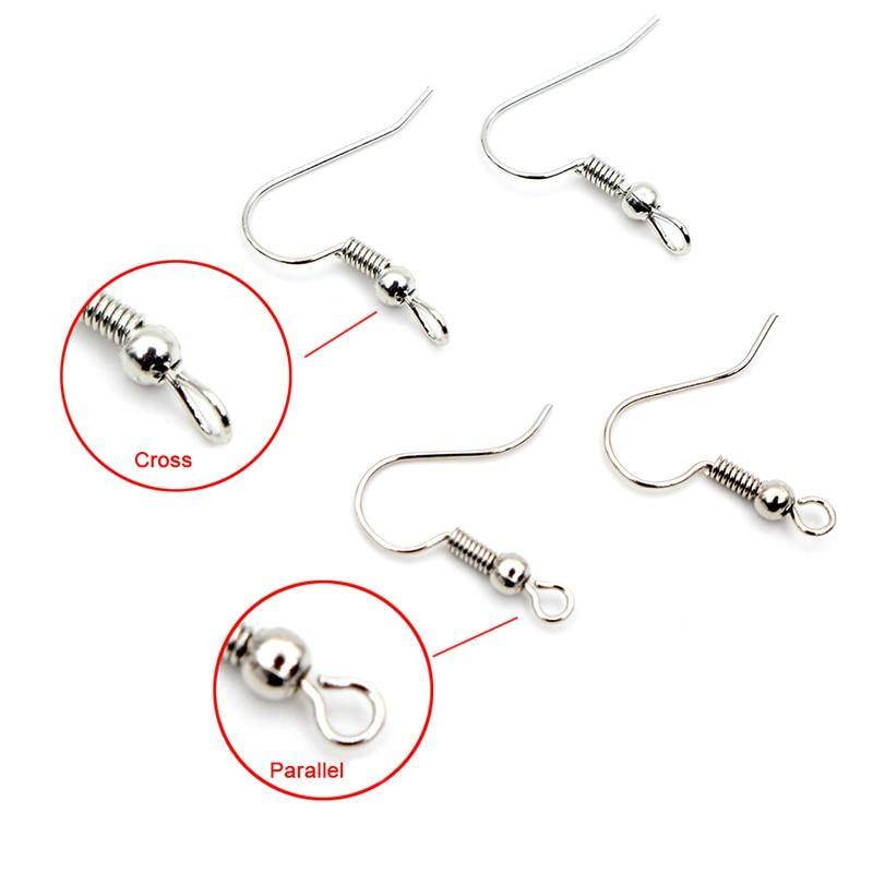 100pcs/lot 20x17mm DIY Earring Findings Earrings Clasps Hooks Fittings DIY Jewelry Making Accessories Iron Hook Earwire Jewelry - MRSLM