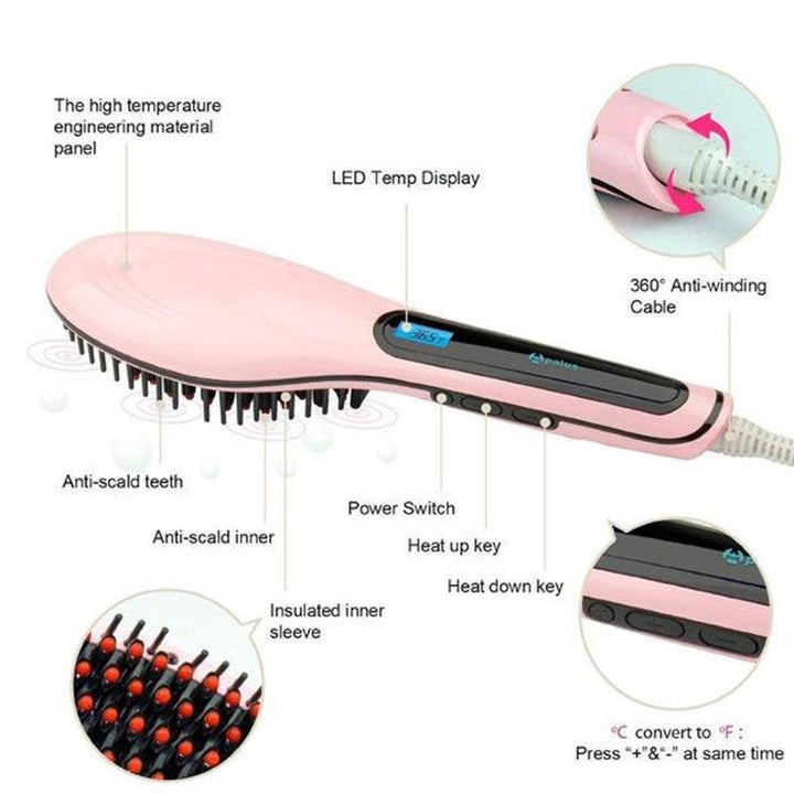 Paddle Brush Hair Straightener - MRSLM