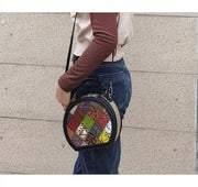 mini retro cowhide shoulder bag, view 6 - MRSLM