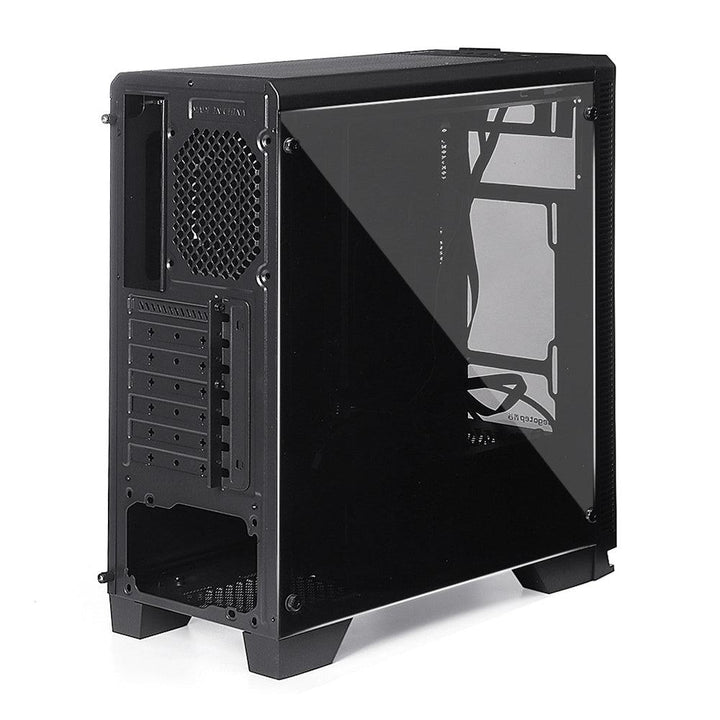 Desktop Computer Gaming Case ATX M-ATX ITX USB 3.0 Ports Tempered Glass Windows With 8pcs 120mm Fans Location (Only Case) - MRSLM