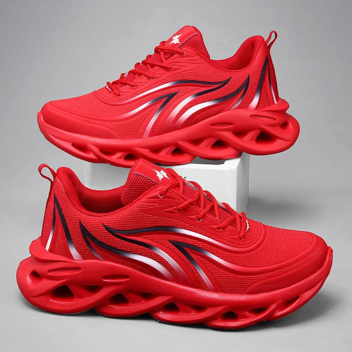 Men's Sports Mesh Shoes Red Coconut Running Shoes High-quality Athietic Sneakers - MRSLM