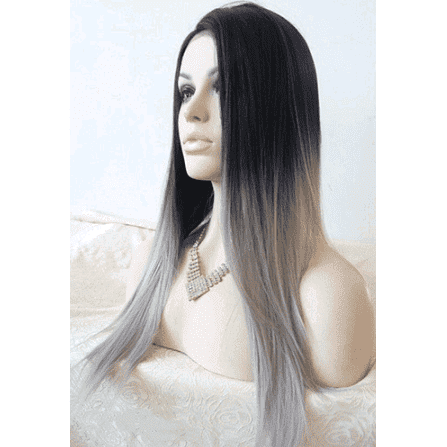 Premium Fibre Ombre Gray Wig (65cm) - MRSLM
