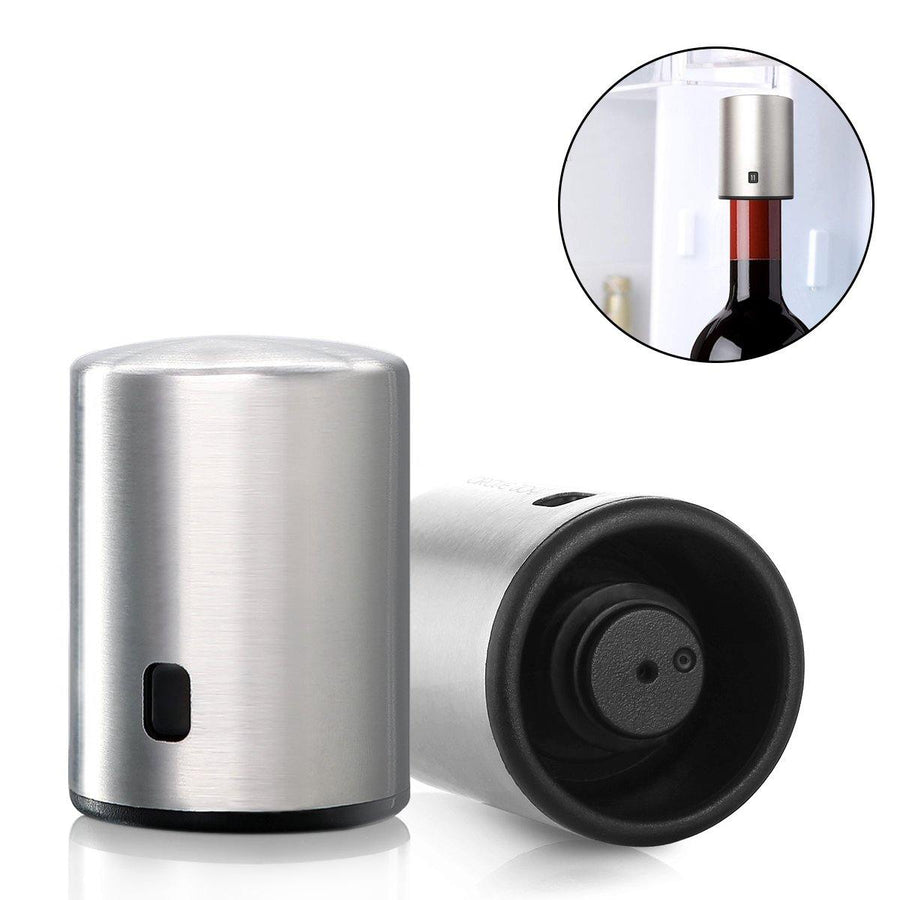 Circle Joy Smart Bottle Stopper Stainless Steel Vacuum Memory Bottle Stopper Stopper Drinking Corks from - MRSLM
