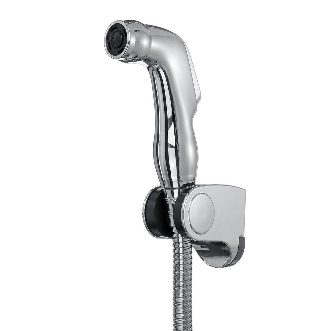 Portable Handheld Bathroom Toilet Bidet Shattaf Shower Spray Head 200cm Hose Holder Stand - MRSLM
