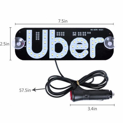Car LED Indicator Light With Cigarette Lighter Instrument Light Taxi Uber TAXI Empty Car - MRSLM