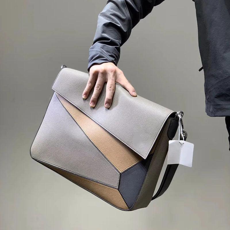 color matching one-shoulder crossbody bag, view 4 - MRSLM