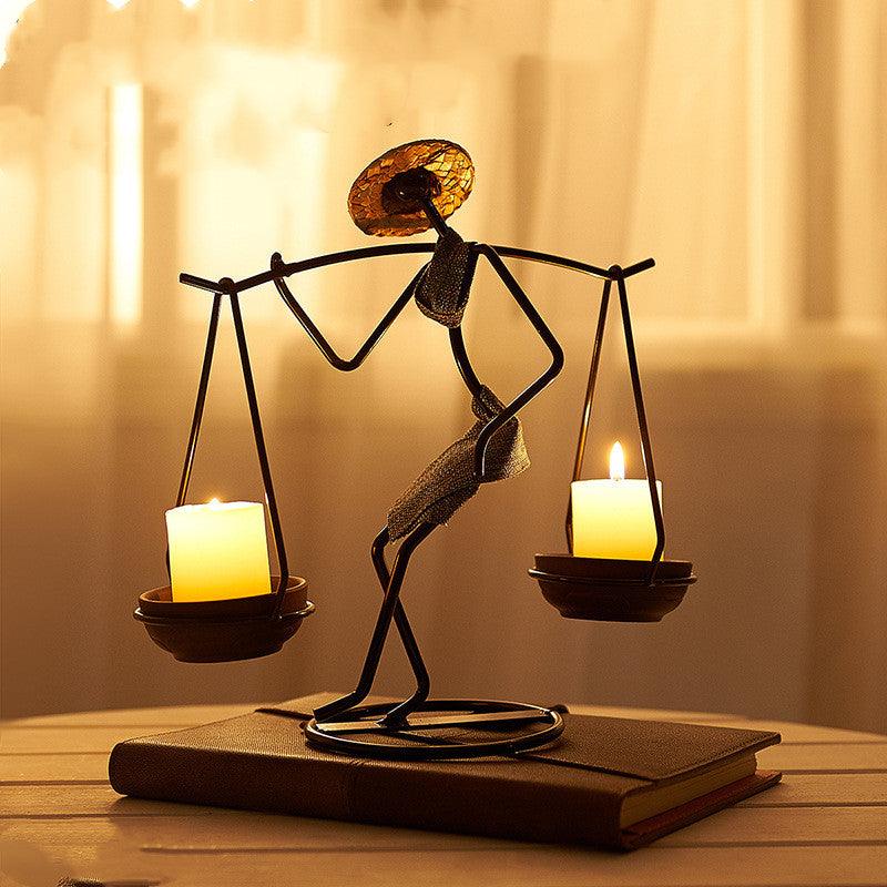 Wrought Iron Candlestick