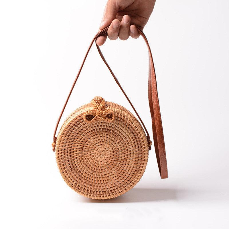 small round rattan bag, view 4 - MRSLM