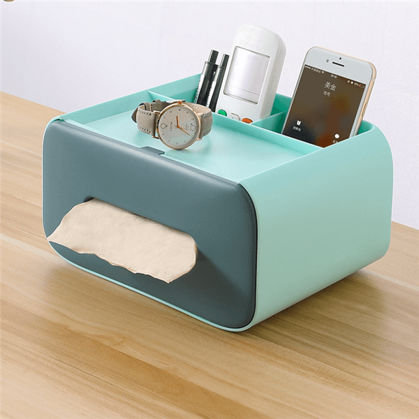 Multifunctional Desktop Tissue Storage Box Cosmetic Makeup Organizer - MRSLM