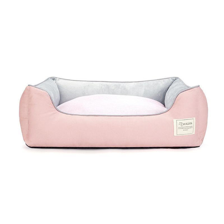 Pet Sofa Dog Bed Waterproof Bottom Soft Fleece Warm Cat Bed House - MRSLM