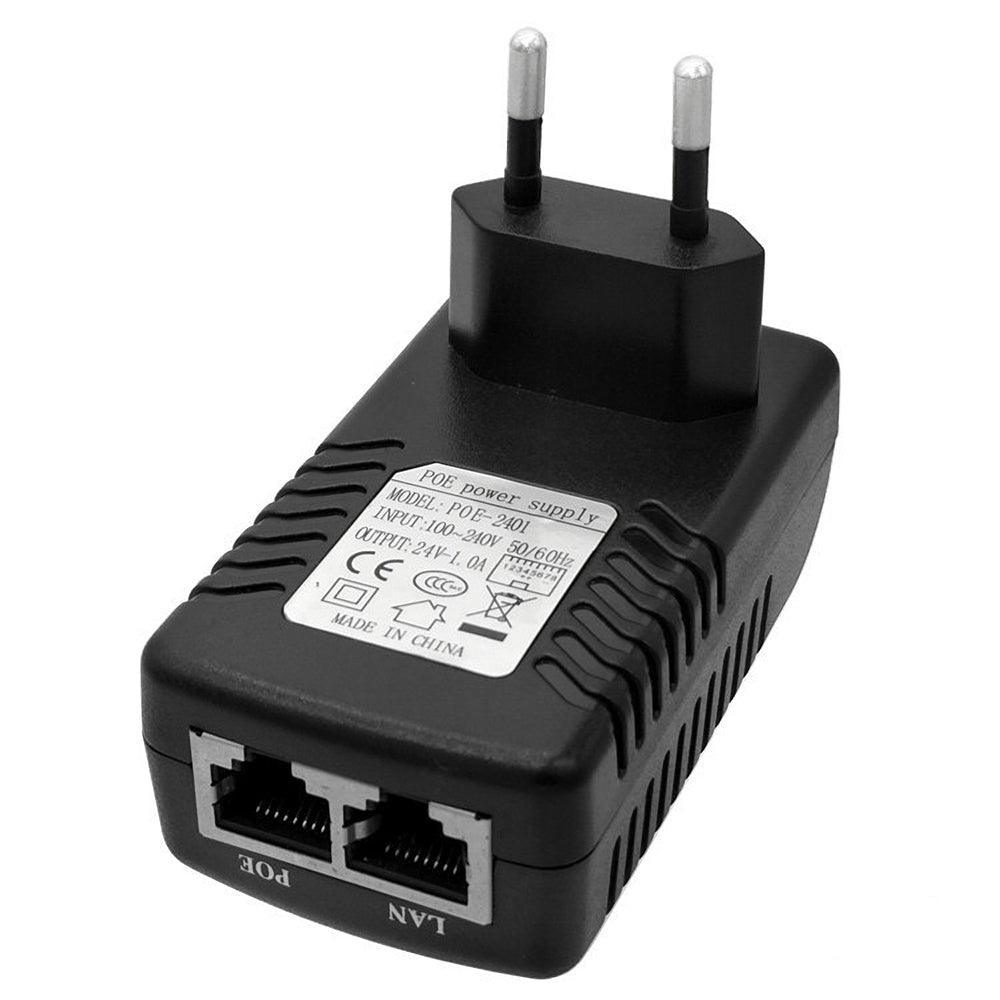 100M POE Power Supply LAN Network Ethernet Adapter 24V 0.5A 1A EU Plug for Network Bridge Wireless AP POE Camera - MRSLM