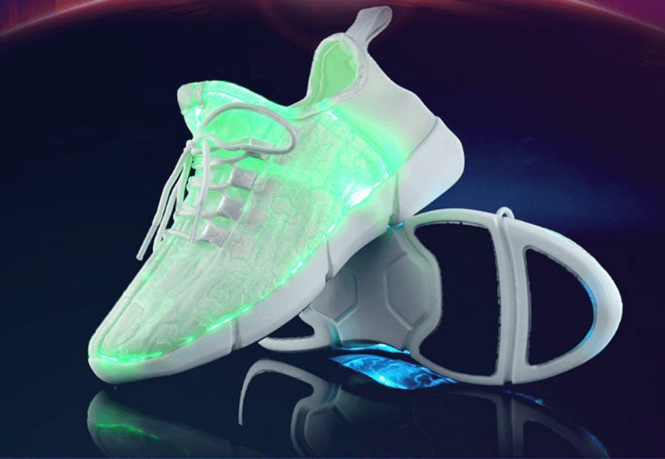 Fiber Optic LED Shoes USB Recharge Glowing Sneakers Man Llight Up Shoes - MRSLM