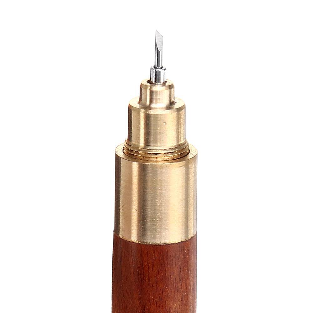 Woodworking Scriber Marking Pen Dual-use Gel-ink Pen Alloy Cutter Tip Carving Tool Paper Cutter - MRSLM