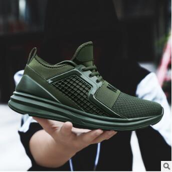 New large size sports shoes men's summer Korean version of the net shoes men's trend casual wild shoes - MRSLM