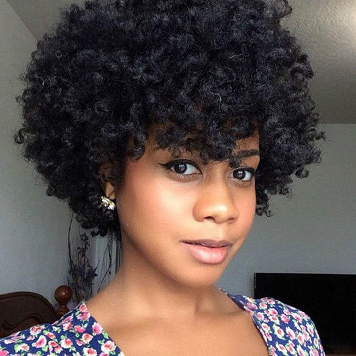 Women's curly hair hood (Black) - MRSLM
