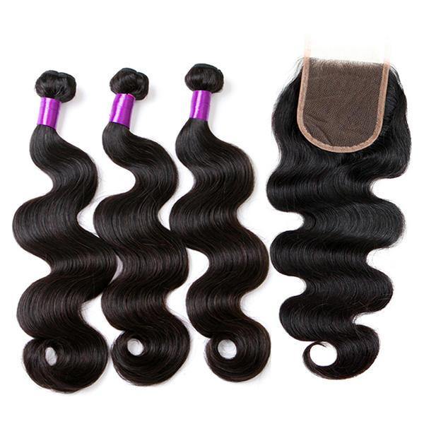 1 Bundle Brazilian Body Wave Wig 100% Lace Human Virgin Hair Extensions Lace Frontal Natural Wave Hair Wigs - MRSLM