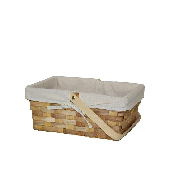 Rectangular Woodchip Picnic Basket - MRSLM