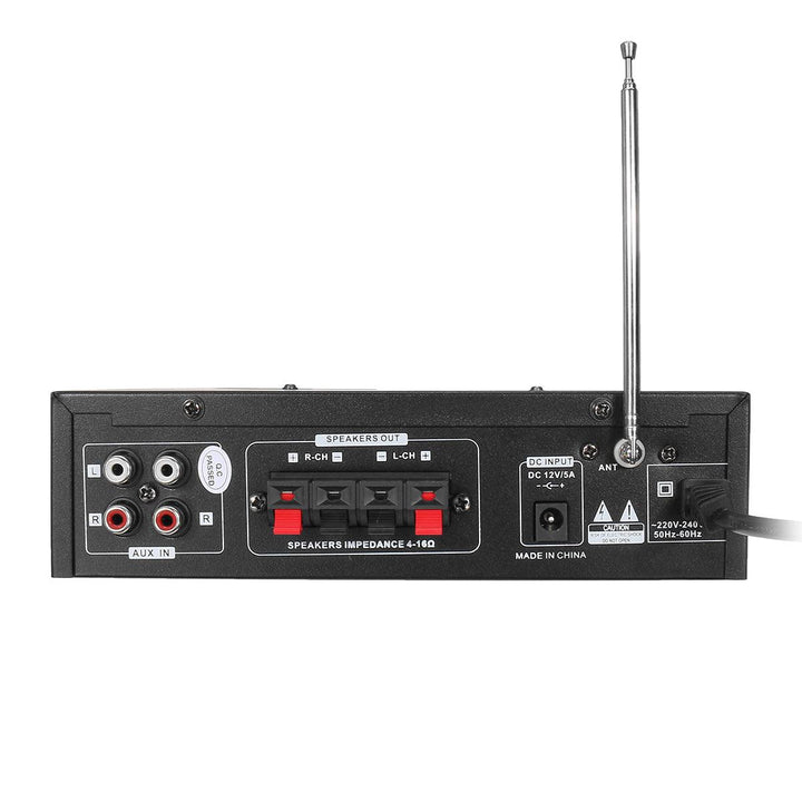 180W+180W bluetooth Amplifier Audio Stereo Digital Radio Car Home Music AMP FM RC 110V US Plug - MRSLM