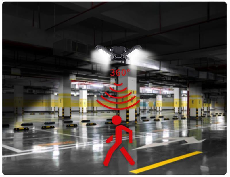 General Deformable Lamp Garage Light Radar Warehouse Industrial Lamp Home Lighting High Intensity - MRSLM
