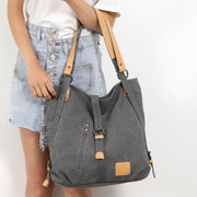 women's large canvas shoulder bag, view 3 - MRSLM