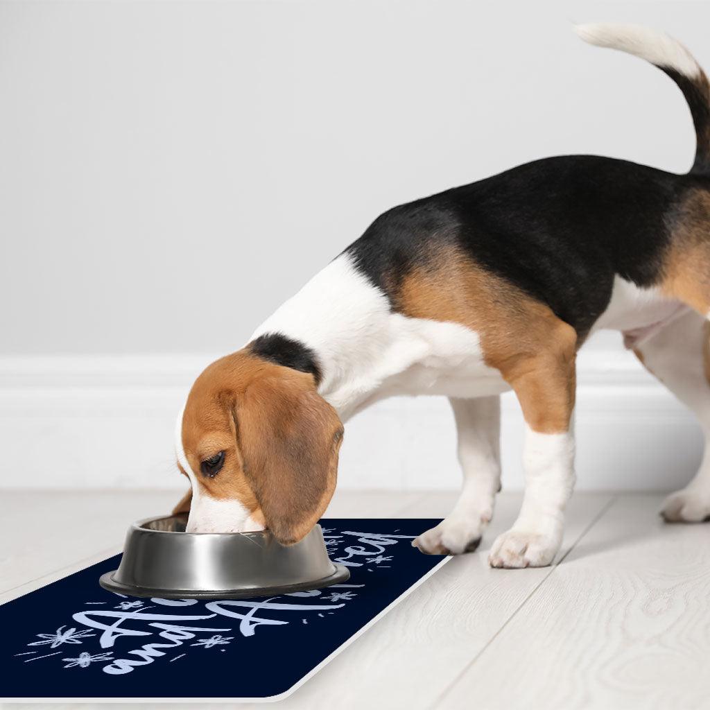 Adopted Pet Food Mat - Cute Anti-Slip Pet Bowl Mat - Trendy Pet Feeding Mat - MRSLM