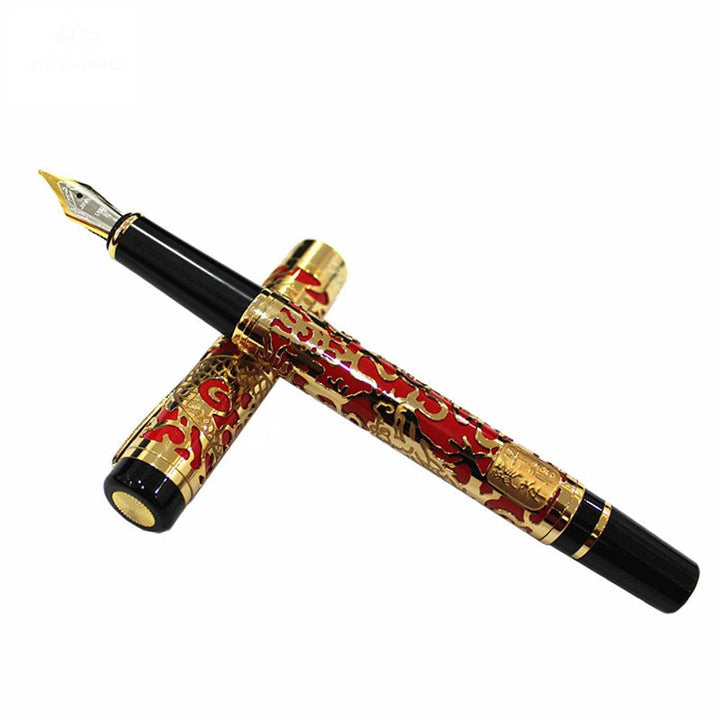 Jinhao 5000 Millennium Dragon Pen 0.5mm Nib Ink Pen Fountain Pen Luxury Metal Golden Nib For Office Writing - MRSLM