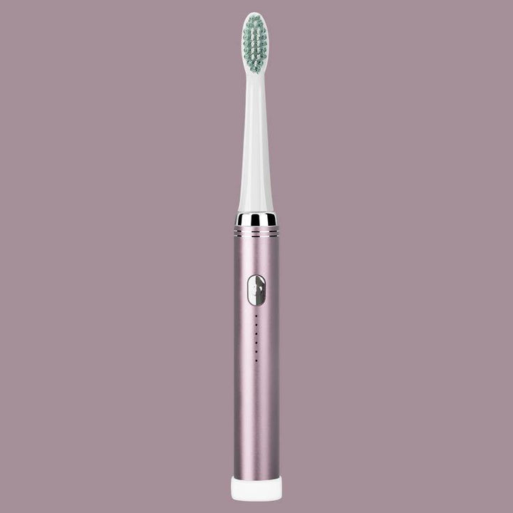 Aluminum Alloy Metal Handle Electric Toothbrush With Soft Bristles - MRSLM