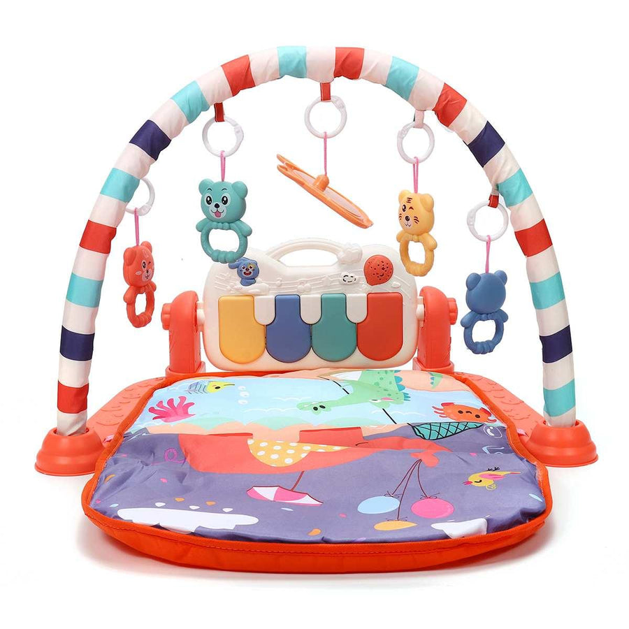 Baby Toys Play Mat Lay and Kids Gym Playmat Fitness Music Fun Piano Boys Girls Gift - MRSLM