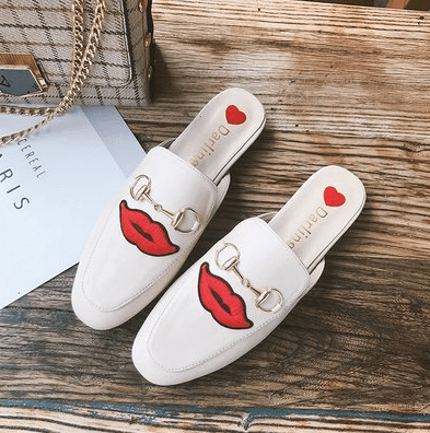 Embroidery Mules Shoes - MRSLM