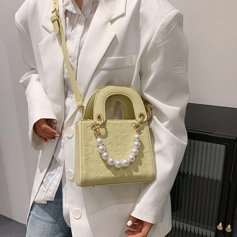 Fashion Pearl One-shoulder Women's Bag Net Celebrity Western Style Messenger - MRSLM
