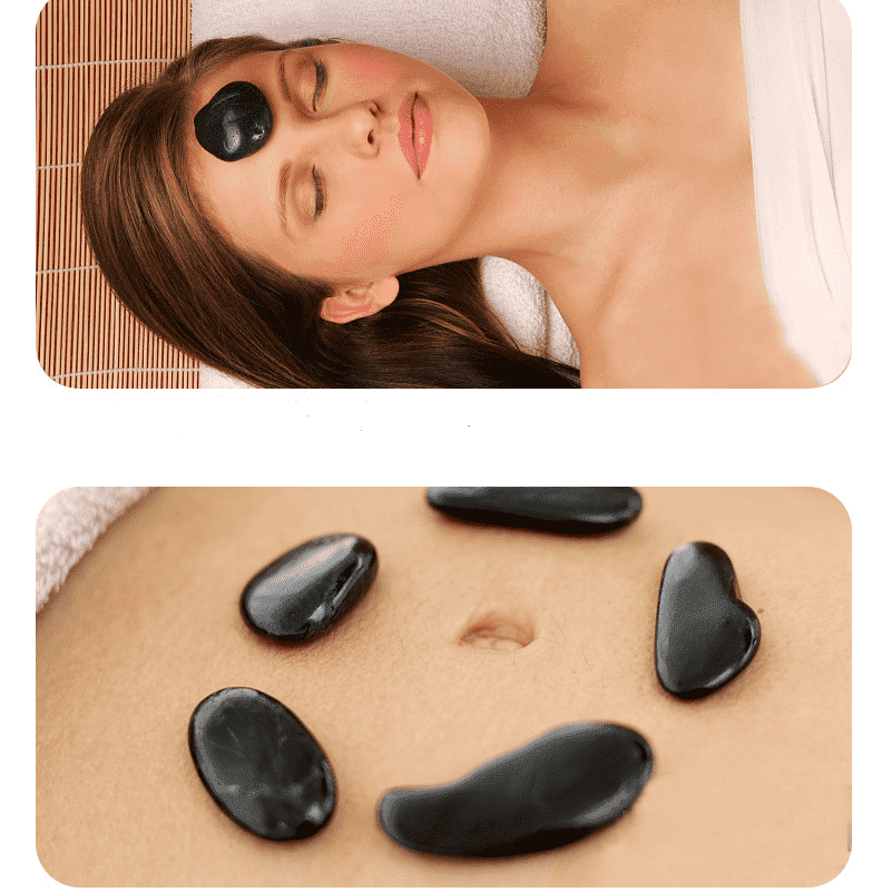 Beauty SPA Health Massage Energy Stone Natural Volcanic Hot Stone Back Essential Oil Massage Hot Stone - MRSLM