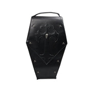 black PU shoulder messenger handbag - MRSLM