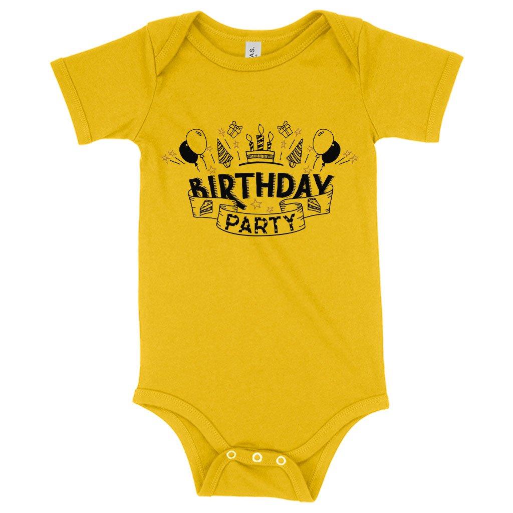 Baby Jersey Birthday Party Onesie - Birthday Celebration Onesies - MRSLM