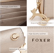 Women's long zipper wallet large capacity cowhide clutch - MRSLM