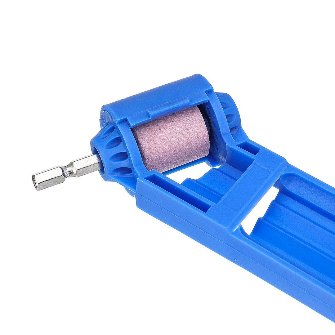Drillpro Portable Drill Bit Sharpener 2-12.5mm Corundum Grinding Wheel Powered Tool For Drill Polishing - MRSLM