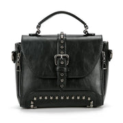 studded women's messenger bag, view 8 - MRSLM