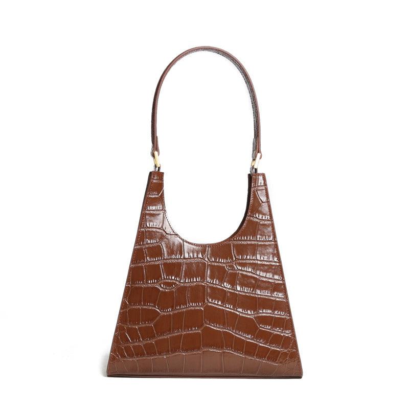 Vintage one-shoulder cowhide bucket bag, view 4 - MRSLM