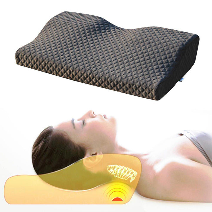 Memory Foam Pillow Cervical Spondylosis Neck Pain Relief Slow Rebound Massager Massage - MRSLM
