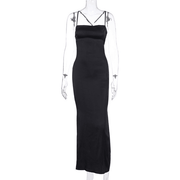 long dress with straps, view 5 - MRSLM