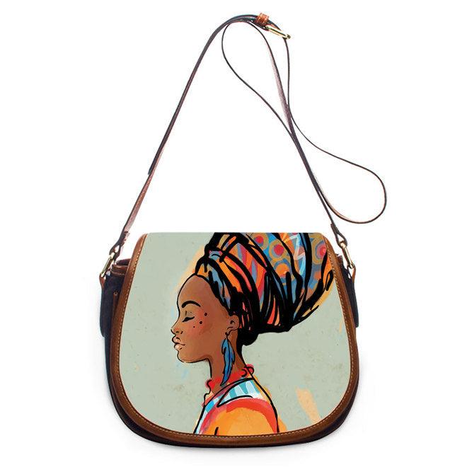 African Pu women's One Shoulder Messenger Bag - MRSLM